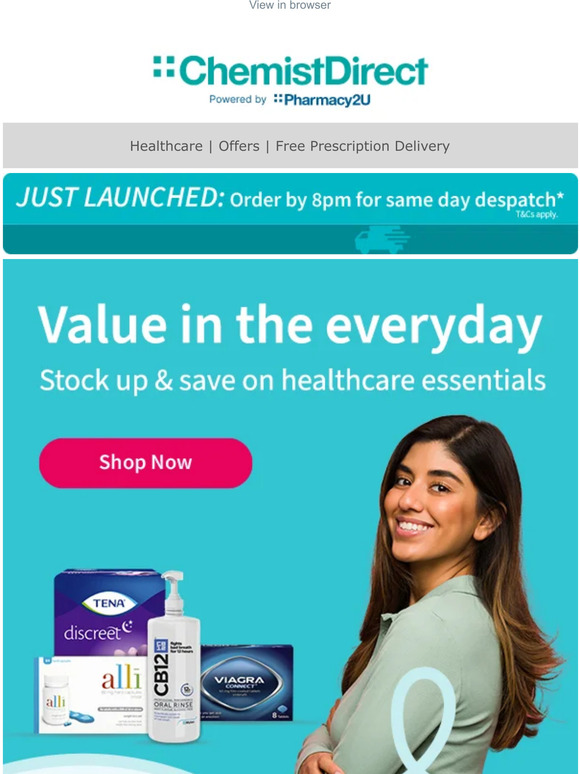Stock up on everyday essentials and save more