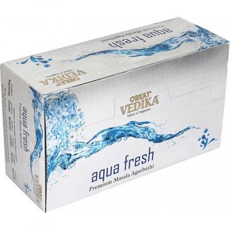 Vedika Aqua Fresh 12 Pkt Of 40 Gm Each, Contains Total 480 Pcs Natural Agarbatti / Agarbattis