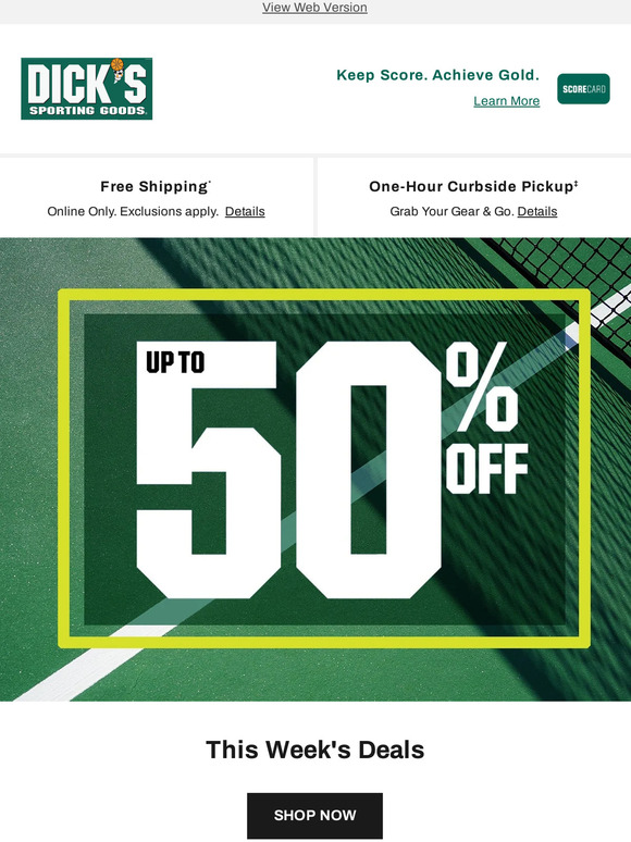 Dick's Sporting Goods 📨 Get inspired... This email is bringing you up