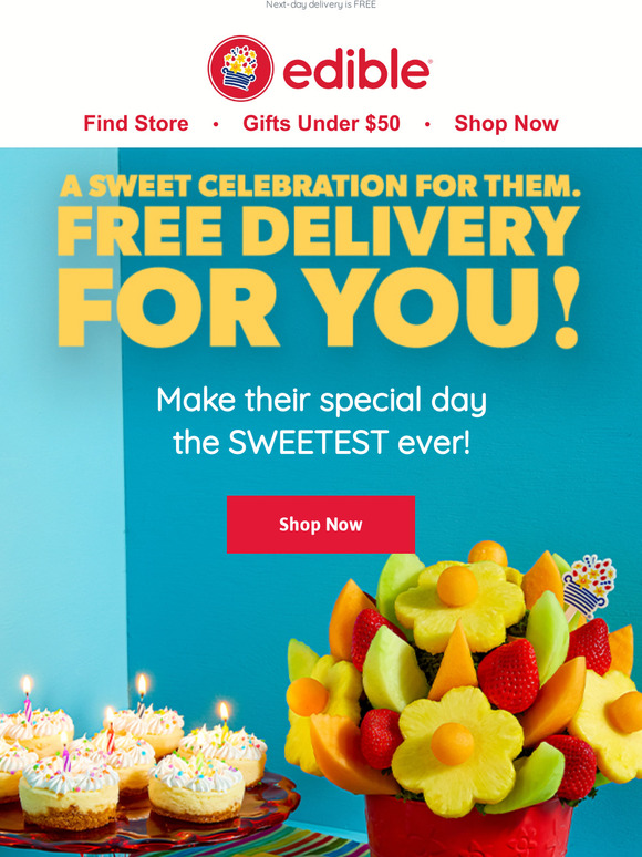 Edible Arrangements FREE Delivery for Birthday Gifts Milled