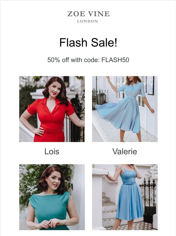 Flash Sale 50% off!