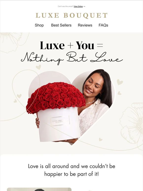Spread the love with Luxe Bouquet