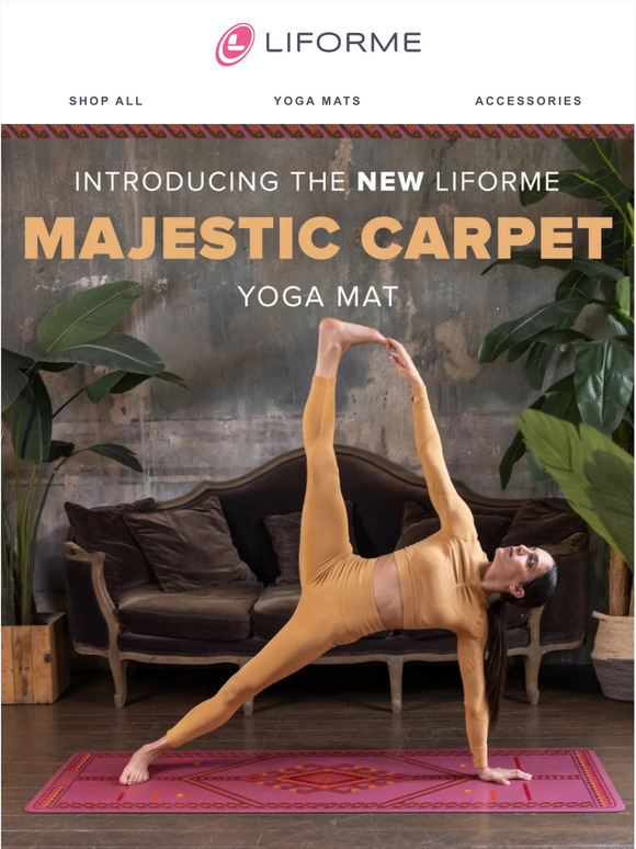 Liforme Majestic Carpet Yoga Mat  Home is Where Your Mat is 