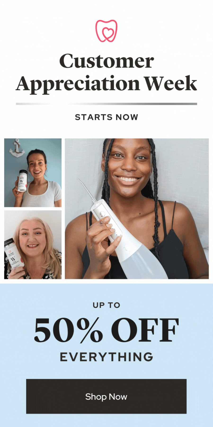 Spotlight Oral Care Customer Appreciation Week Starts Now 💖 Milled