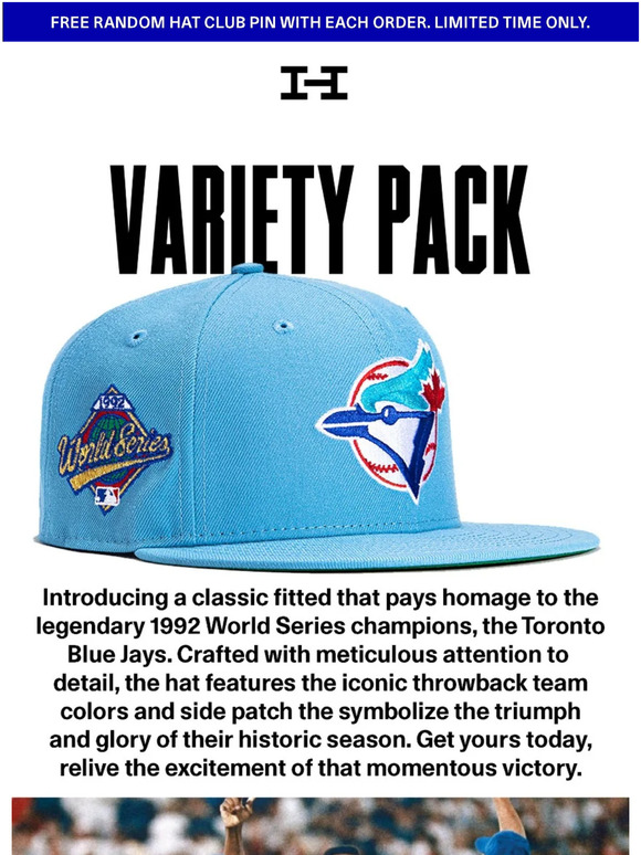 New Era Toronto Blue Jays Monaco 1992 World Series Patch Hat Club