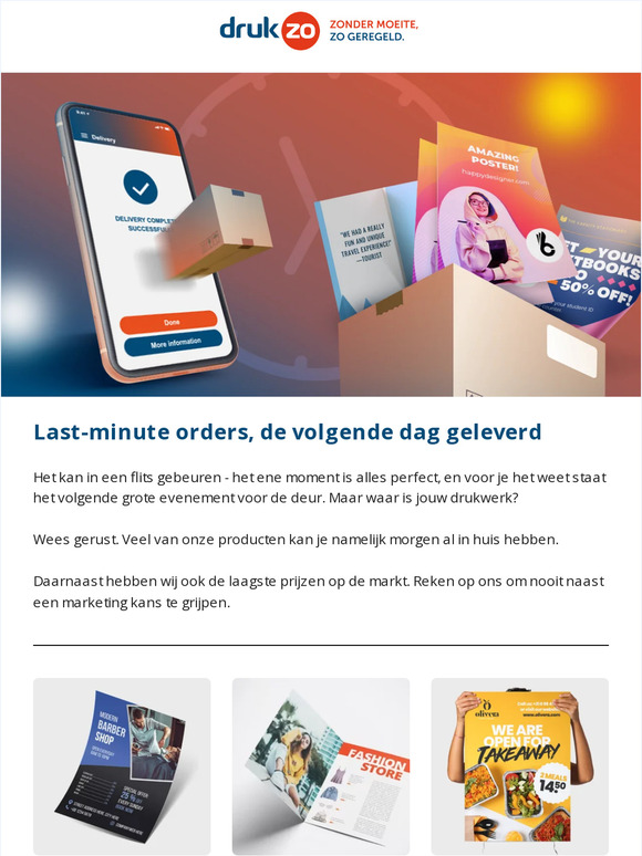 Heb je haast? ⏰