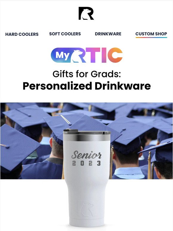 Personalized Drinkware for Grads!