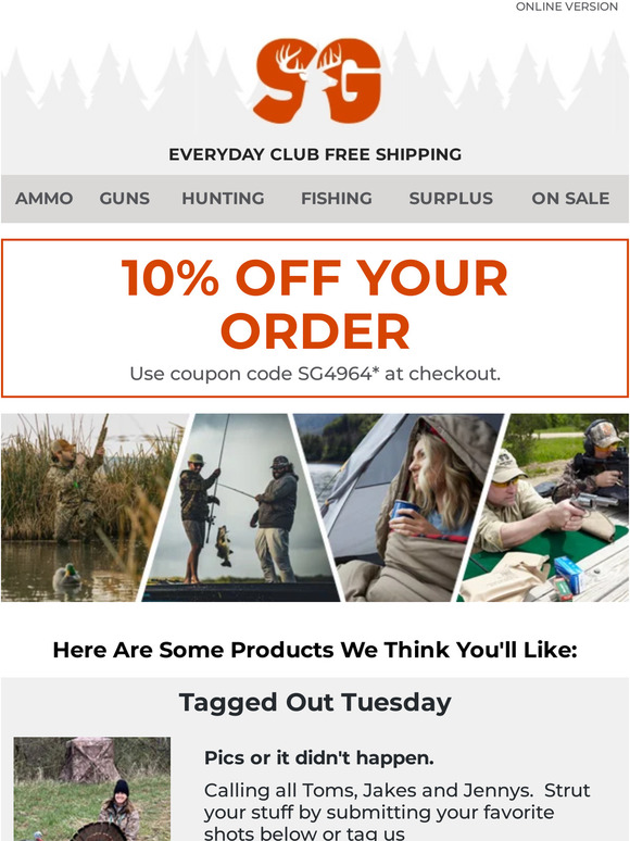 The Sportsman's Guide 10 Off Your Order Milled