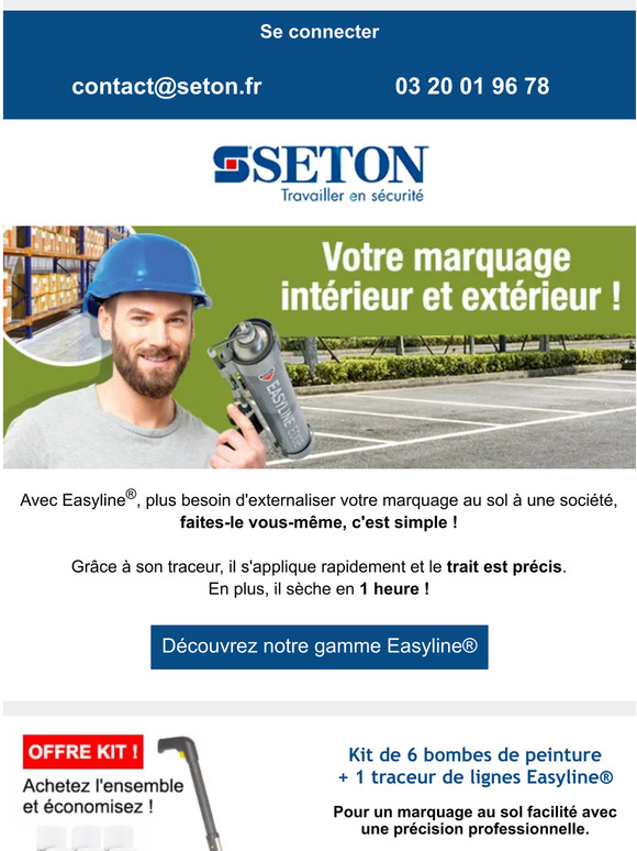 Marquage au sol Easyline, vous allez adorer sa simplicité d'application