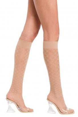 Fishnet Lace Footless Dance Tights