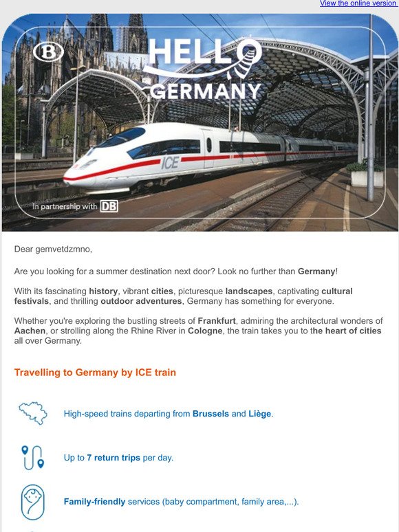 —, reach Germany from €19.90... 🚆