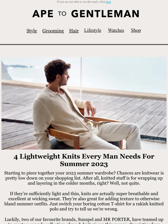 4 Lightweight Knits Every Man Needs For Summer 2023