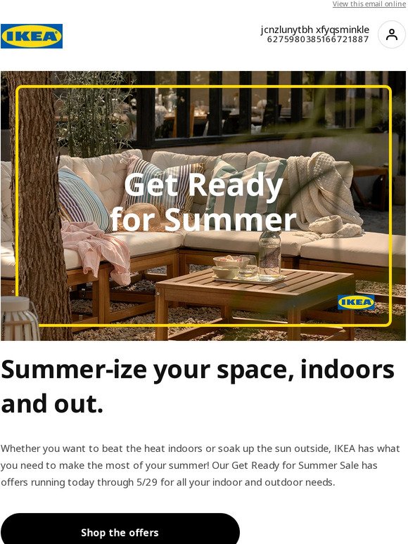 Save more with the Get Ready for Summer Sale at IKEA