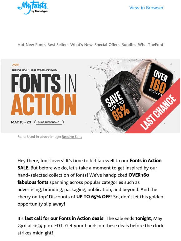 ⏳ Fonts in Action: Expires tonight