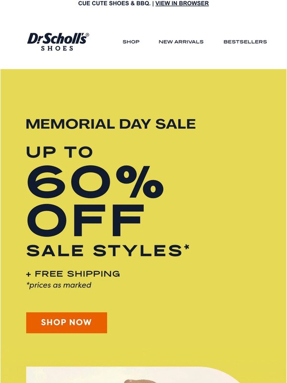 Hey, Memorial Day! Up to 60% OFF sale styles + Free shipping