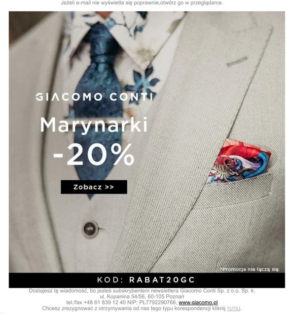 Marynarki >> Kod -20% 🔥