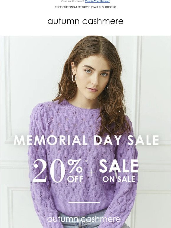 Memorial Day Sale STARTS NOW