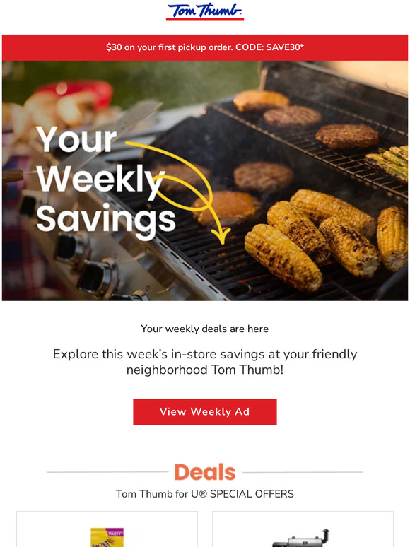 Your Weekly Tom Thumb Savings