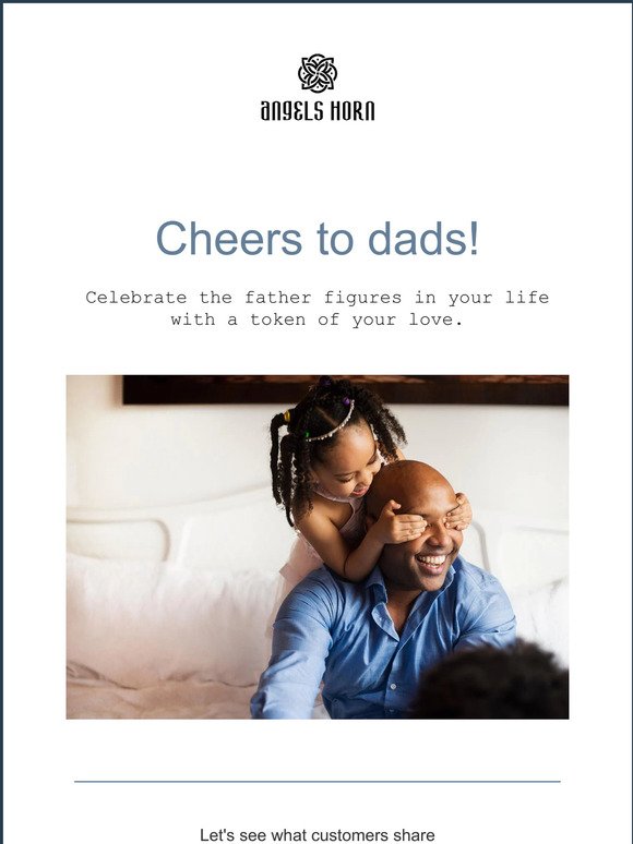 Cheers to dads!