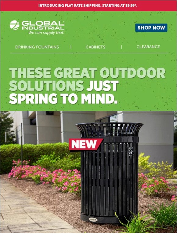 On Sale & Selling Fast — NEW Trash Cans & Outdoor Sets