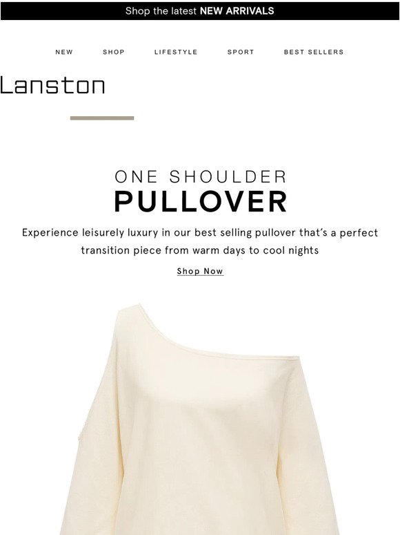 A Lesisurely Luxury - The One Shoulder Pullover