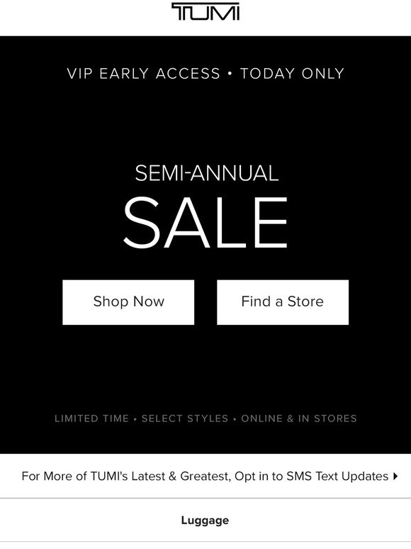 Semi-Annual Sale: Exclusive VIP Access