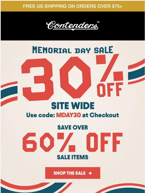 Memorial Day Sale Is Live: 30% Off Sitewide!