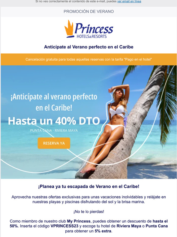 ☀️ —, ¡Anticípate al Verano y disfruta del Caribe! ¡Hasta 40% dto!