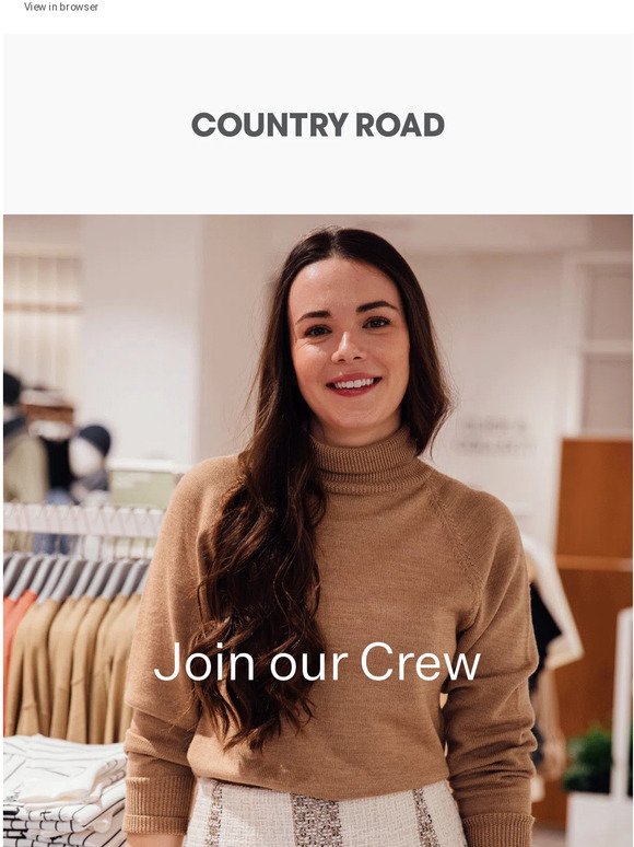 Join our Crew