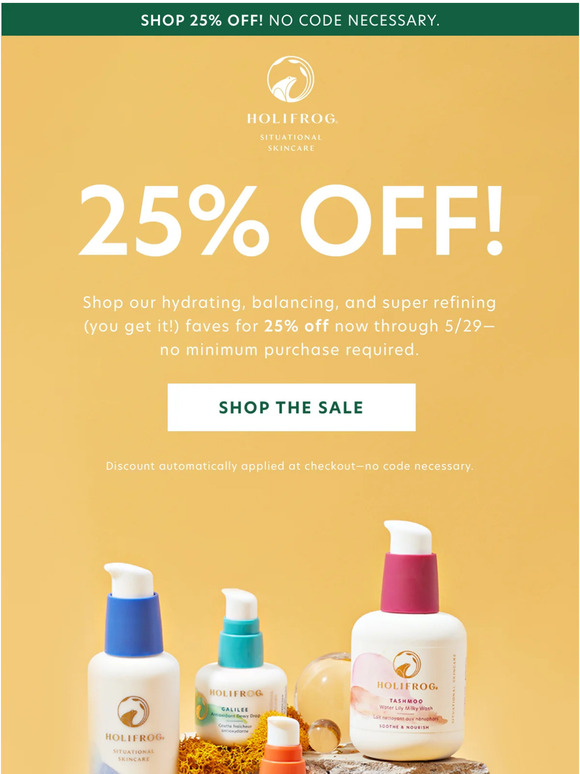 25% OFF OF OUR ENTIRE SITE!