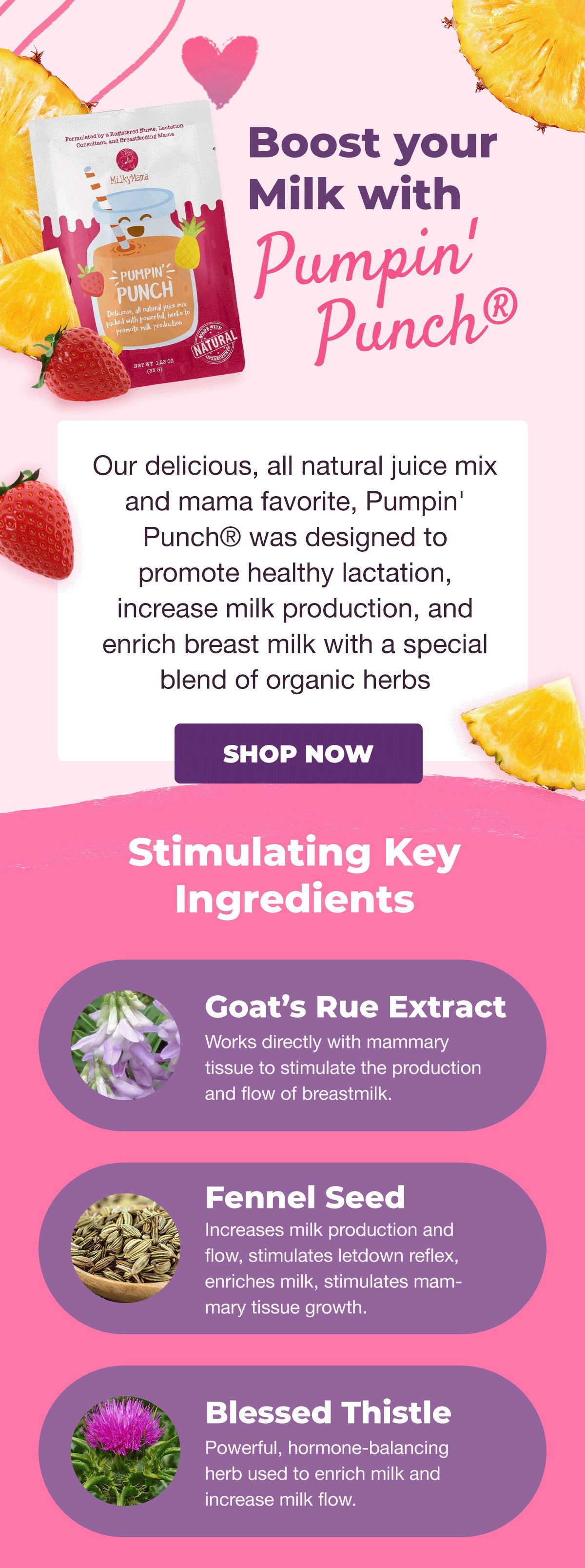 Boost your Milky with Pumpin' Punch