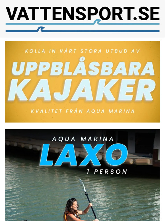 Uppblåsbara kajaker- stort utbud - leverans innan helgen 💨
