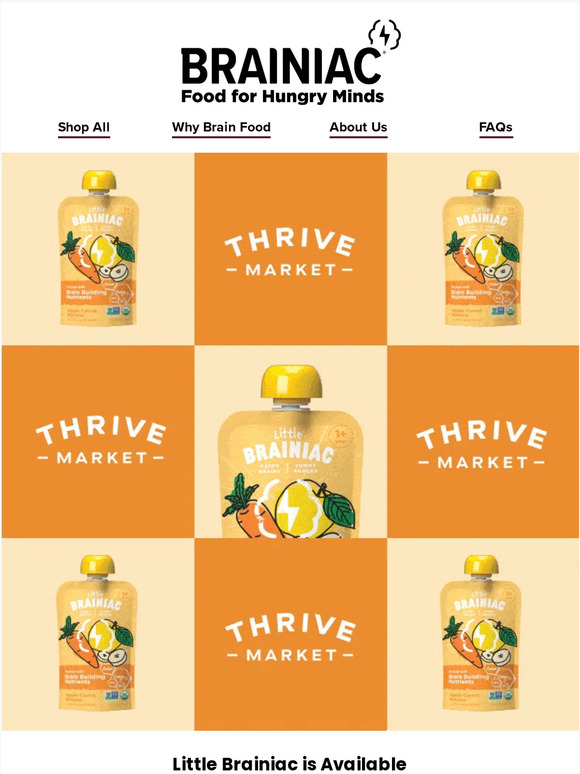 Introducing Little Brainiac at Thrive Market ⚡