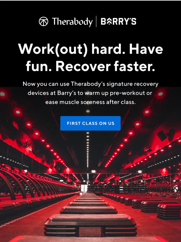 Therabody Introducing Barry's x Therabody The allnew workout