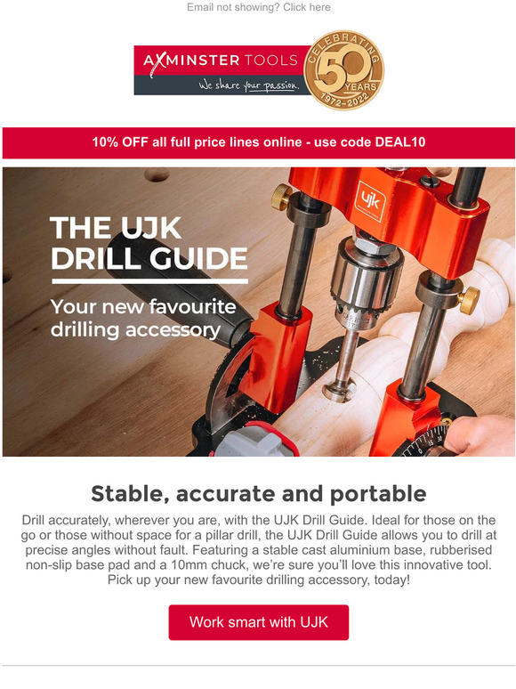 Axminster Tools The UJK Drill Guide Milled