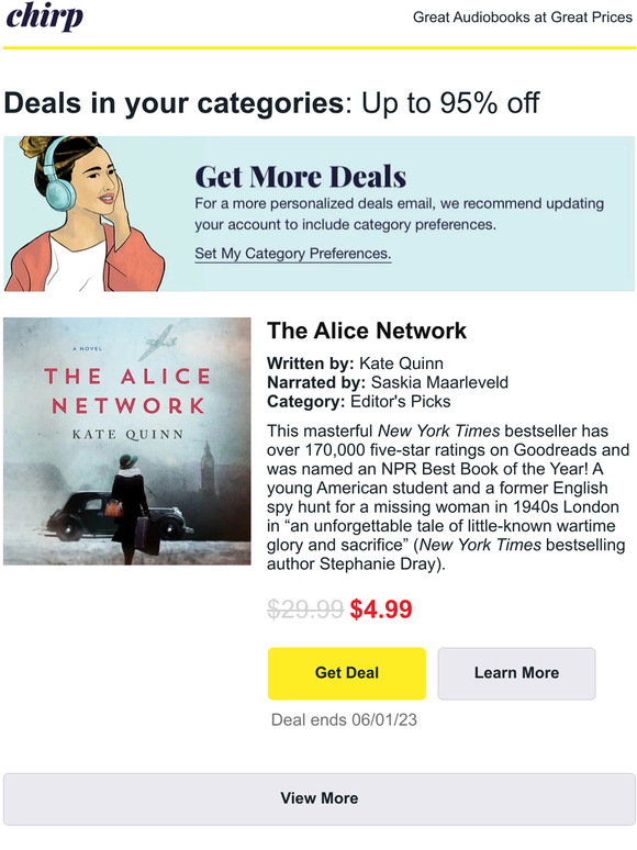 Our favorite audiobook deals for Wednesday