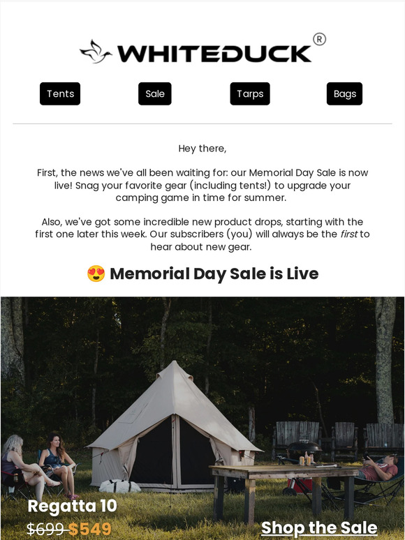 Our Memorial Day sale is live