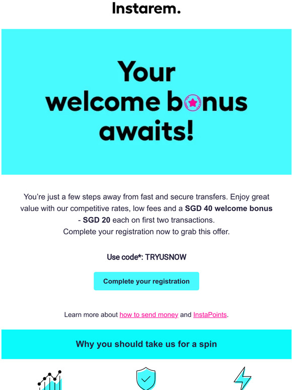 ⌛ Limited-Time Offer | SGD 40 welcome bonus awaits!
