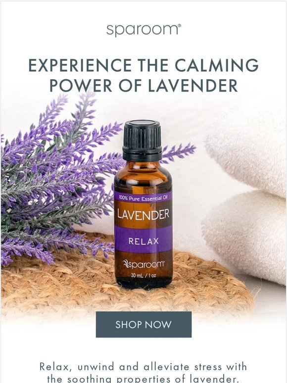 Hey, Experience the power of lavender today