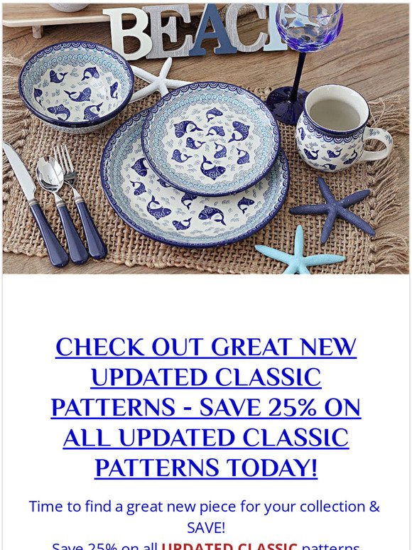 CHECK THIS OUT - SAVE 25% ON ALL UPDATED CLASSIC PATTERNS TODAY