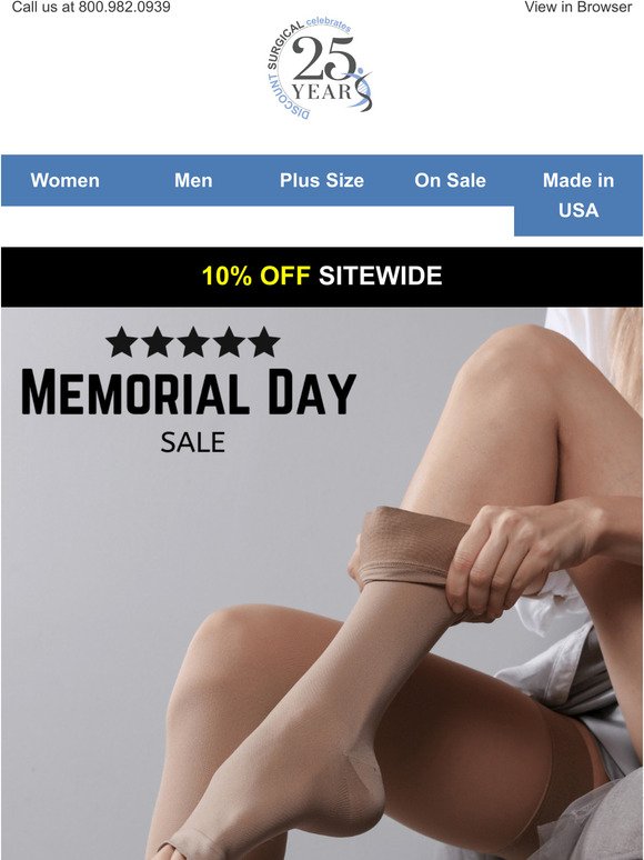 🎆 Red, White and Savings! 10% OFF Memorial Day Deal Just for You!
