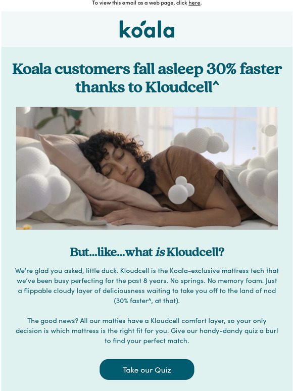 We’re proud to be 30% faster in bed