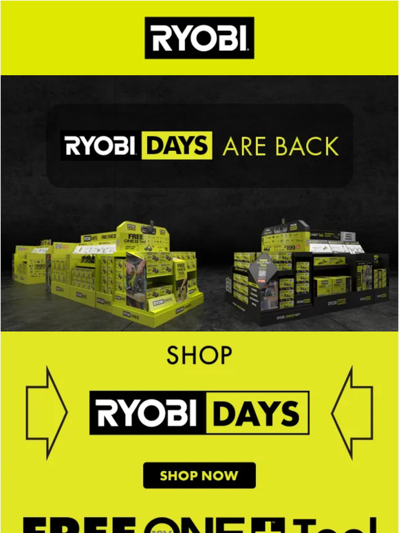 Ryobi UK RYOBI Days are Back in 3..2..1 Milled