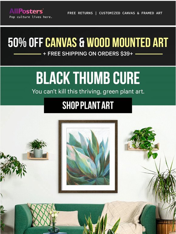 Solution for your black thumb.