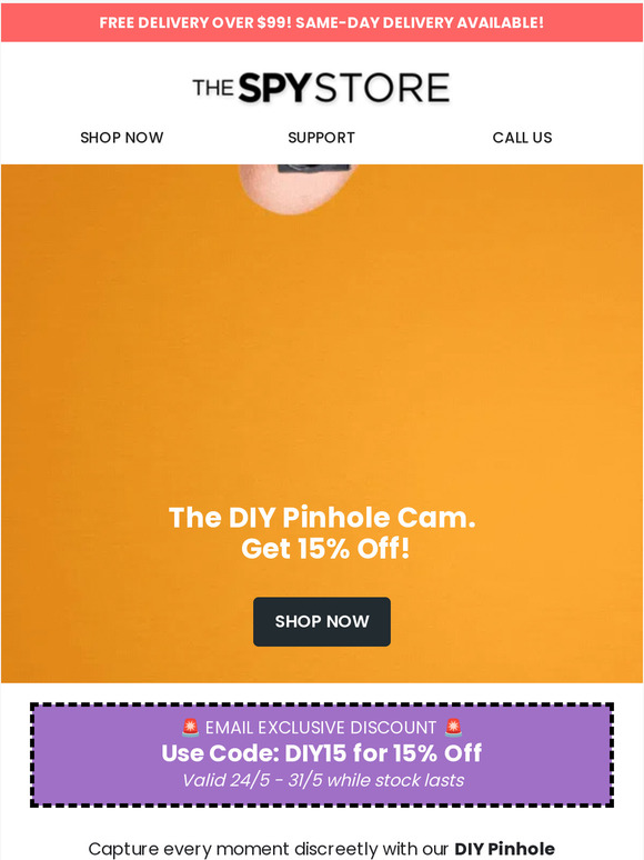 15% off the DIY Pinhole Camera - Subscriber Exclusive Offer!