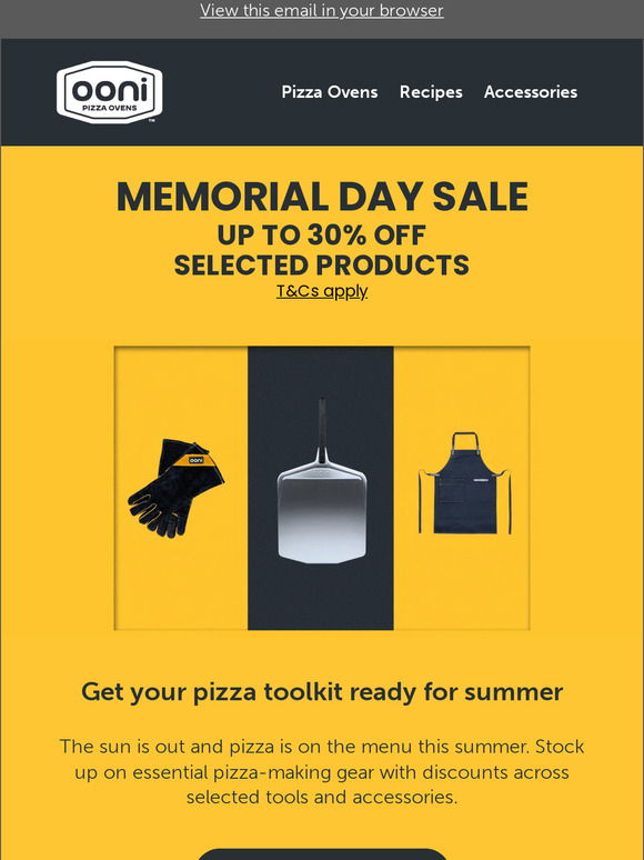 Ooni pizza ovens and accessories are on sale for up to 30% off for Memorial  Day 