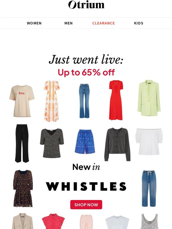 🆕New items of Whistles: up to 65%  off
