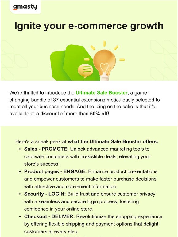 Boost your business with Ultimate Sale Booster – Over 50% OFF!  🔥