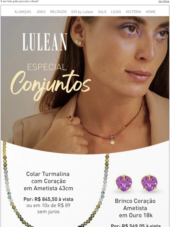 Colares, Pulseiras e Conjuntos de Pedras Naturais! Conheça as novidades! ﻿💚