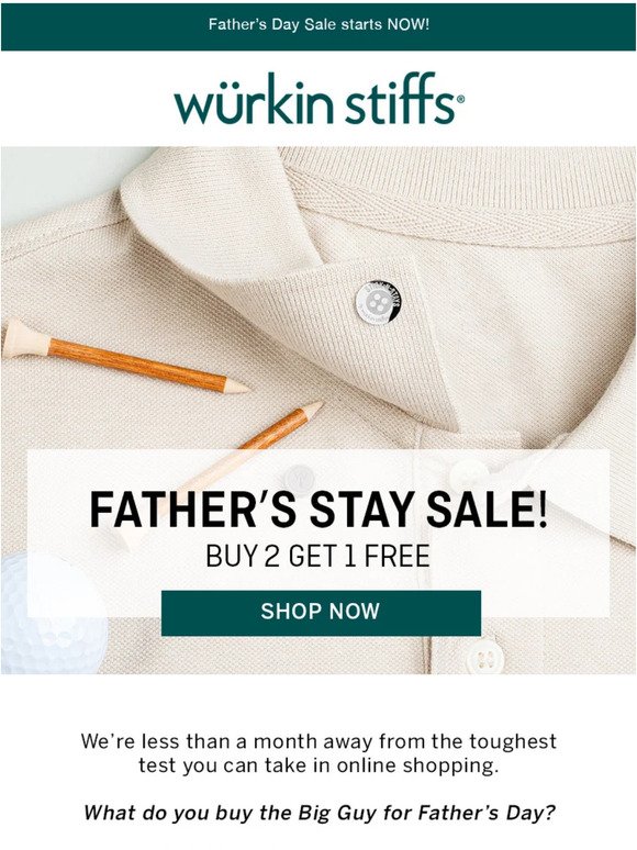 Father’s Day Sale starts now!